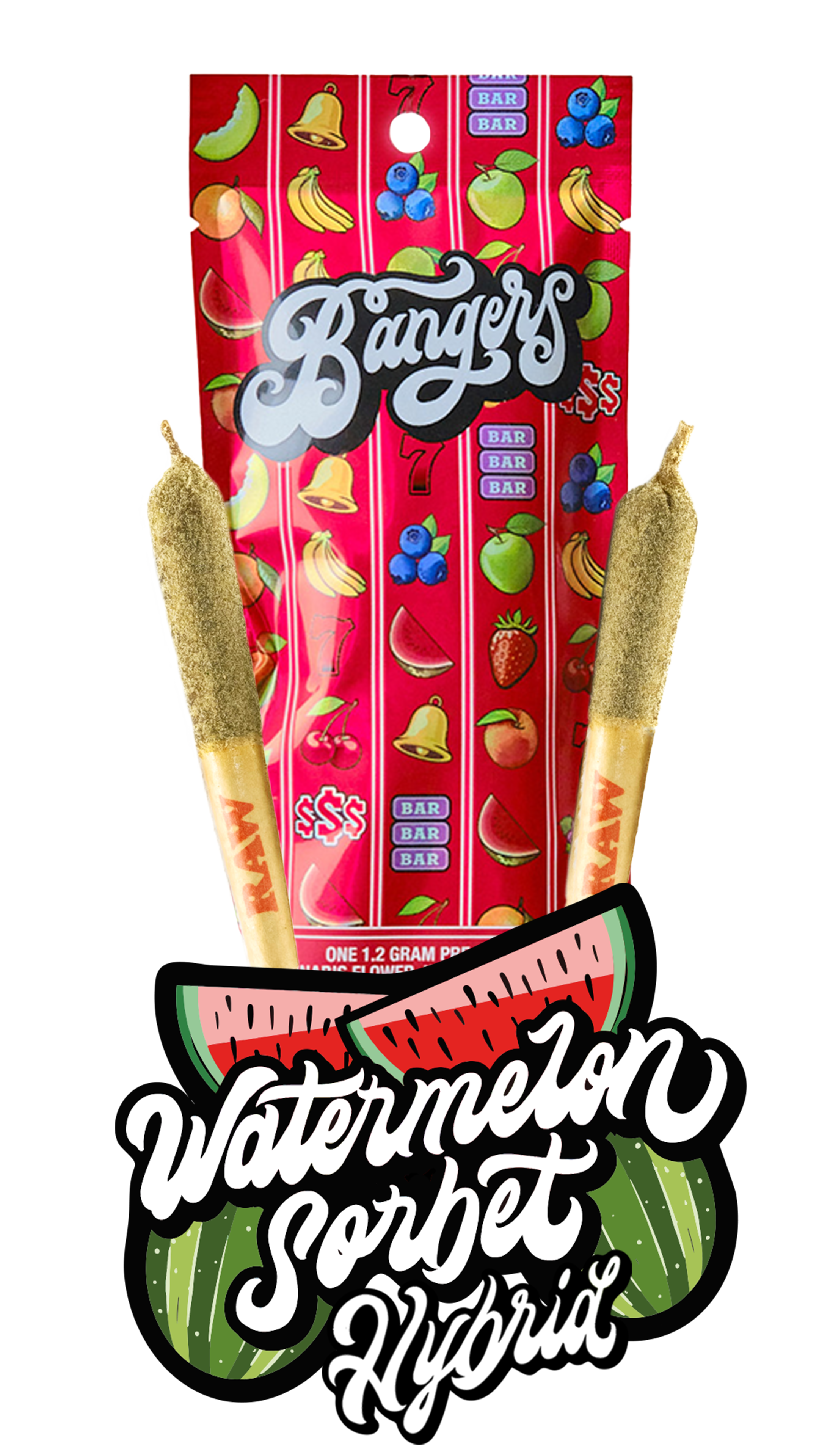 Watermelon Sorbet | .6g Infused | 2pk | Bangers