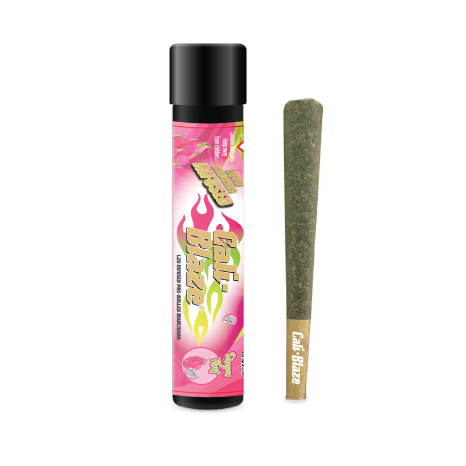 Cali-Blaze Infused Joint Liquid Diamonds Dragonfruit 1.2g