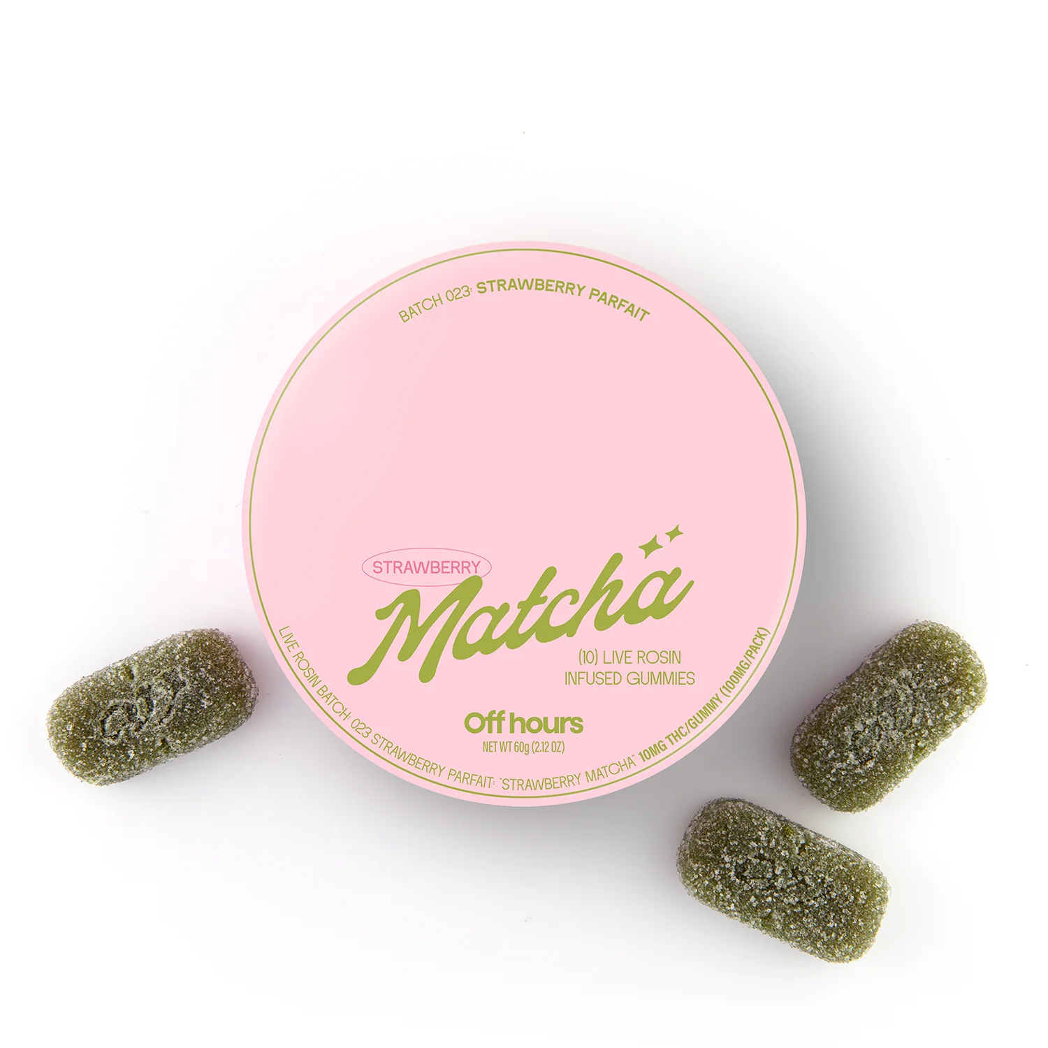 Strawberry Matcha Live Rosin Gummies 10pk