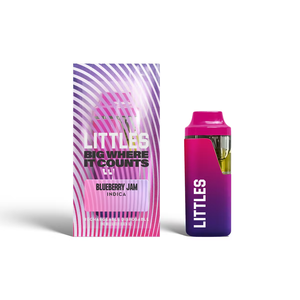Littles | Blueberry Jam | Live Resin Disposable Vape 1ml