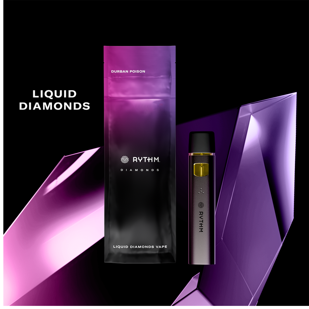 RYTHM Pen Liquid Diamonds 1000mg: Durban Poison