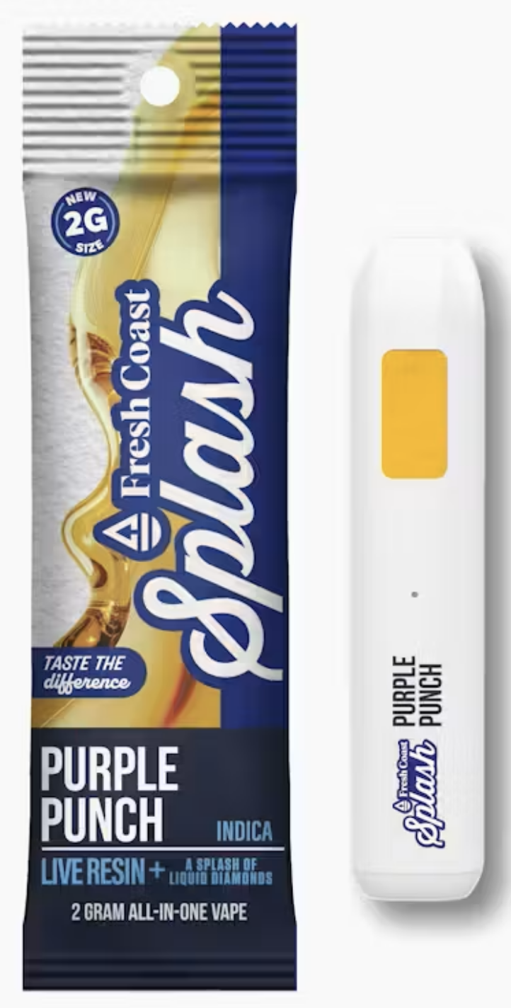 Splash - Live Resin Disposable Cart - Purple Punch