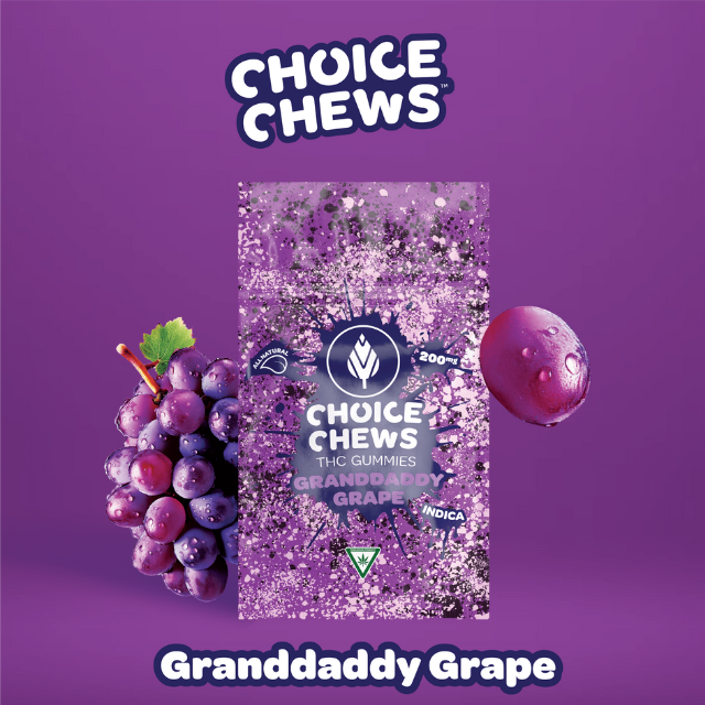 Choice Gummy 10 Pack - Granddaddy Grape - 200mg