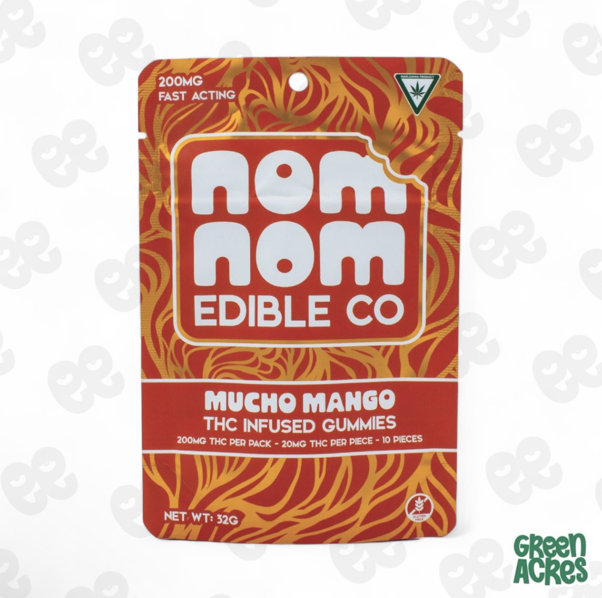 Nom Nom: Mucho Mango Gummies 200MG