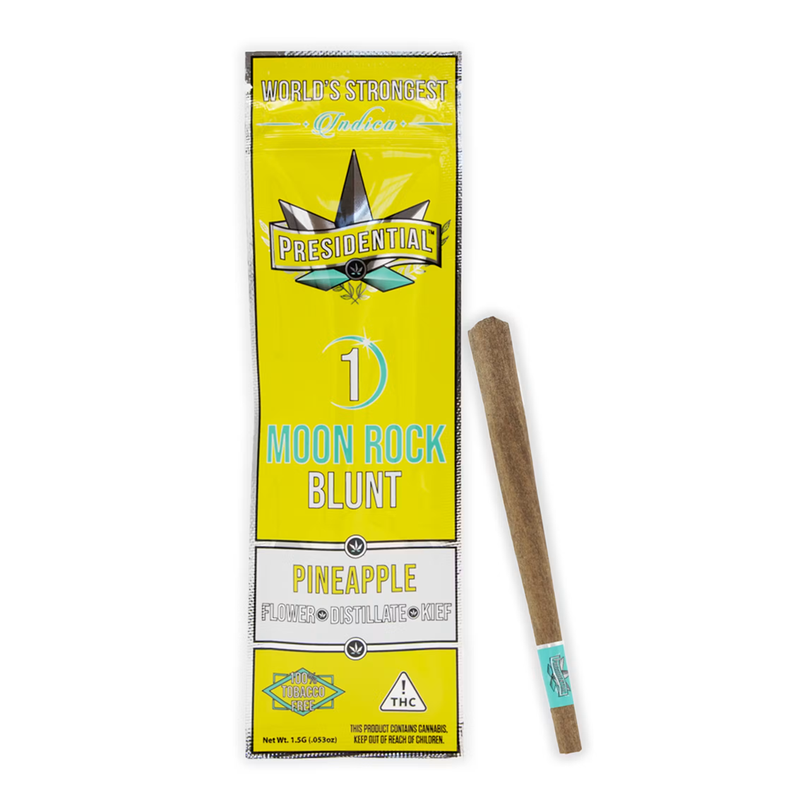 Presidential | Pineapple | Distillate Diamonds Moon Rock Blunt 1.5g