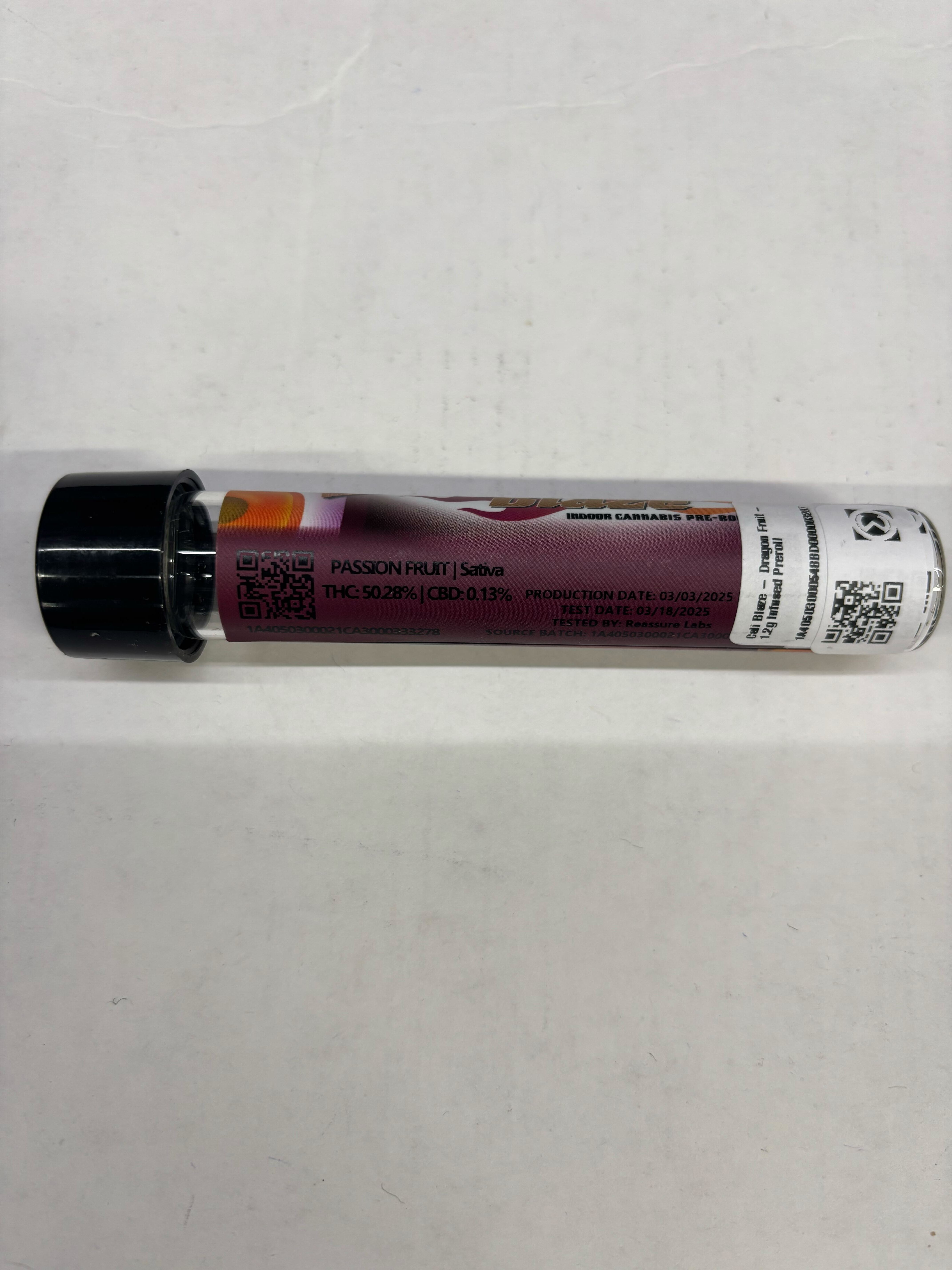 Cali Blaze - Passion Fruit - Infused Preroll