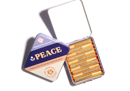 Honeybee Collective | Peace - Bubblegum x Purple Punch | 10pk x .5g Prerolls | Indica