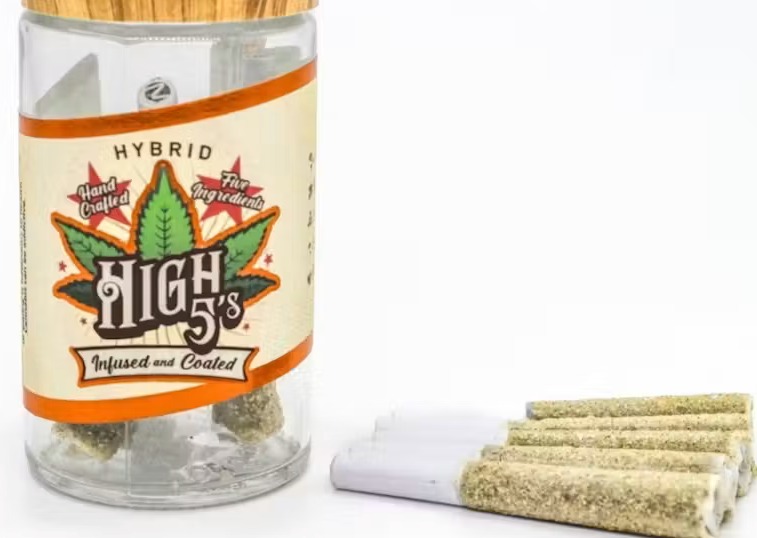 High 5's | Hybrid Infused Pre-Roll 5pck ( Gelato 41 x Berry Gelato #24 )