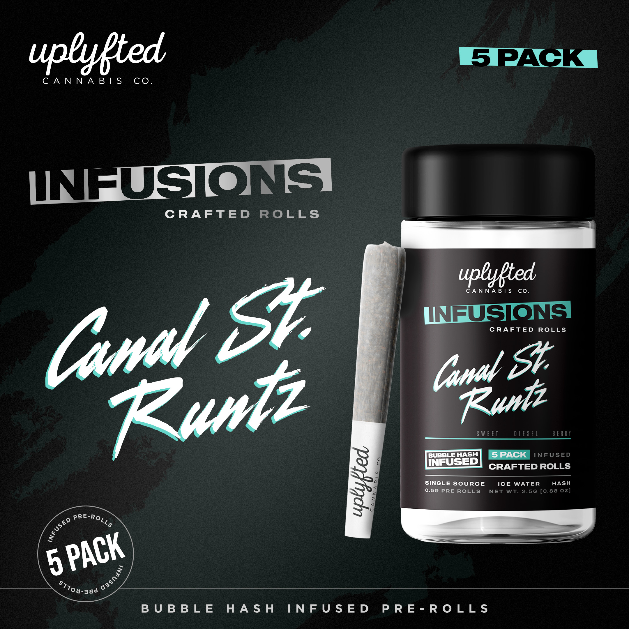 UPLYFTED | CANAL ST RUNTZ INFUSED PREROLL 5pk