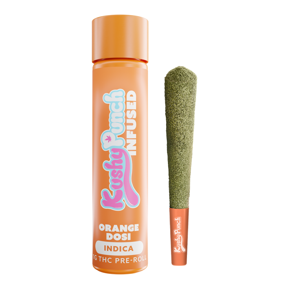 Kushy Punch | Orange Dosi | 5pk Prerolls | Indica