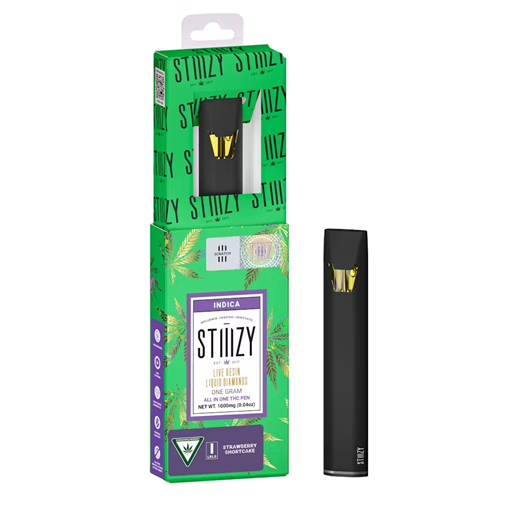Stiiizy | Strawberry Shortcake | 1G Live Resin Liquid Diamonds All-In-One Disposable Vape