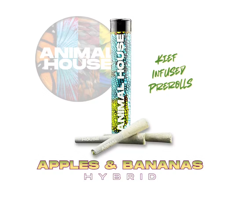 Animal House | Apples & Bananas | Kief Infused PreRoll 3pk