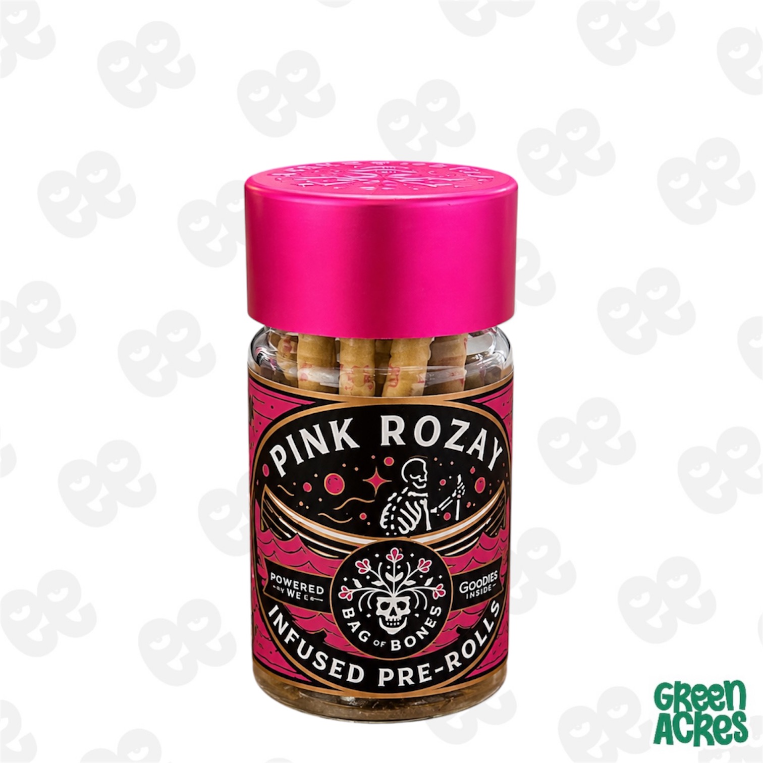 Goodlyfe: Pink Rozay Bag Of Bones Infused 5 Pack Prerolls in