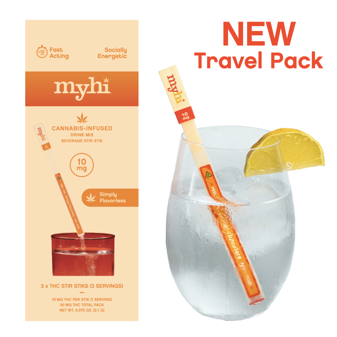 Simply Flavorless - Beverage Stir STIKs - 3 count (30mg)