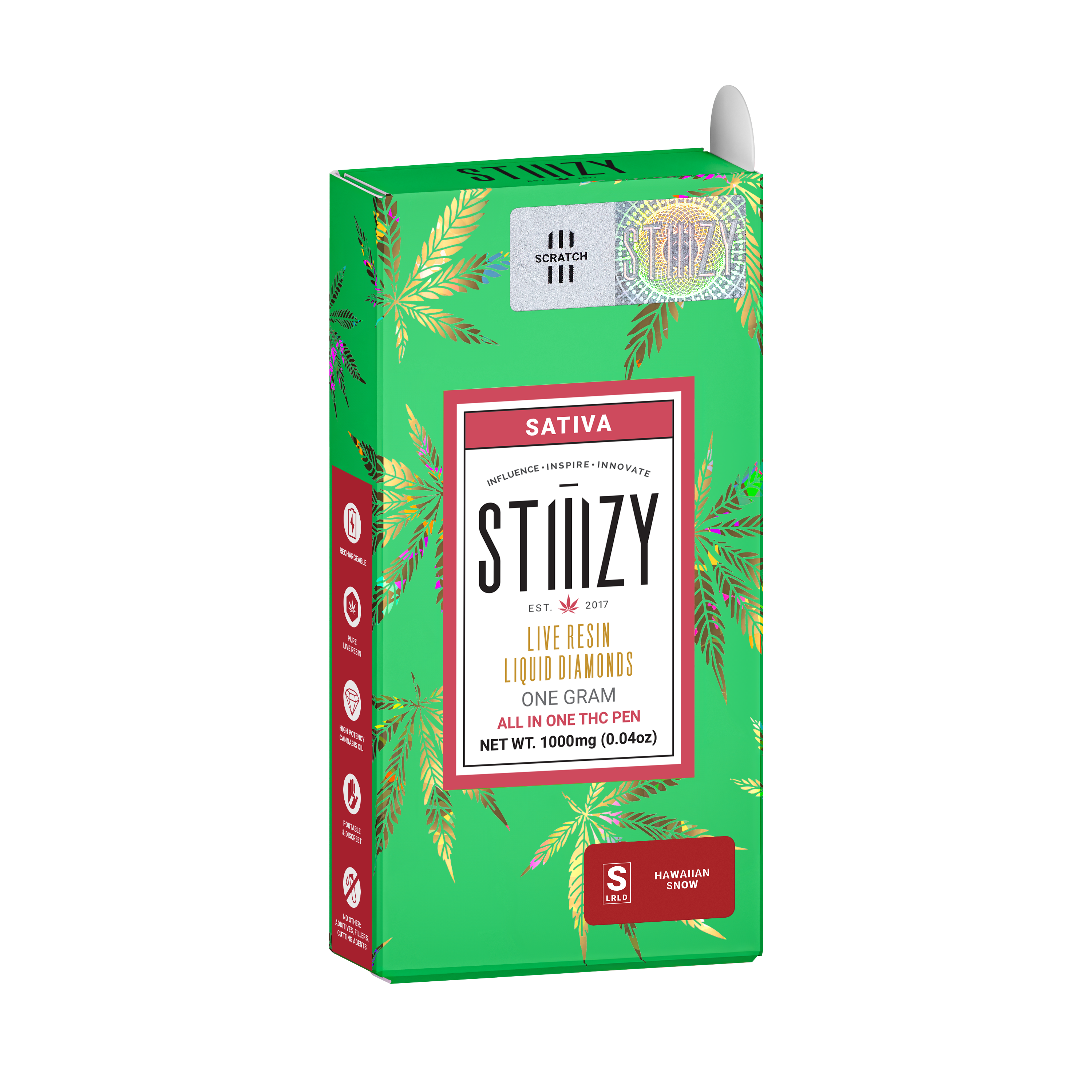 STIIIZY | Hawaiian Snow | Live Resin Liquid Diamond AIO | 1g