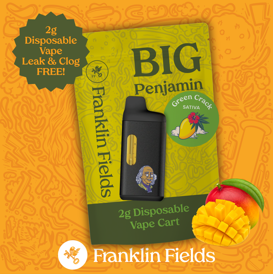 Franklin Fields | Green Crack Disposable Vape (Sativa)