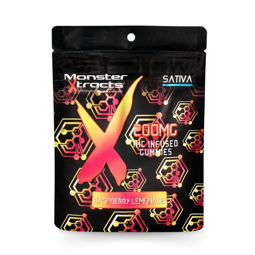 Monster Extracts | Rasberry Lemonade 200mg Gummies