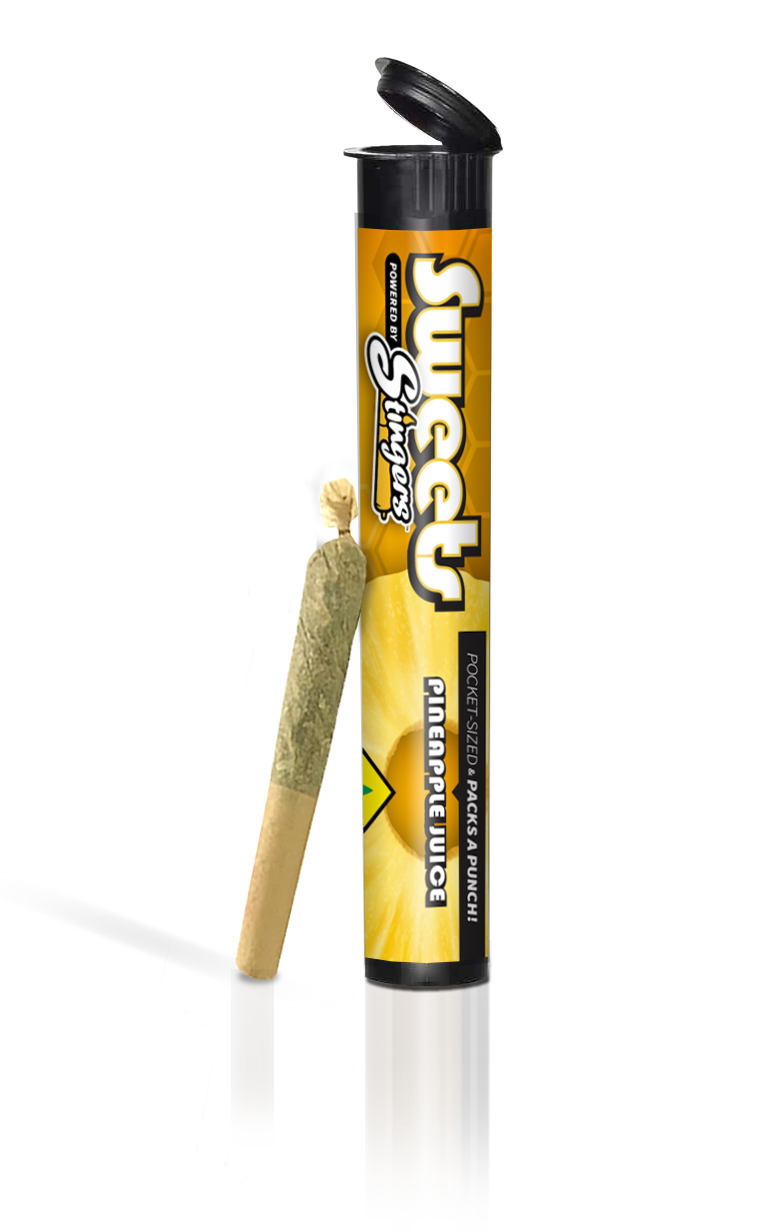 Stingers Sweets Pineapple Juice/Cali Gold (Hybrid) .75g Infused Live Resin Pre-Roll