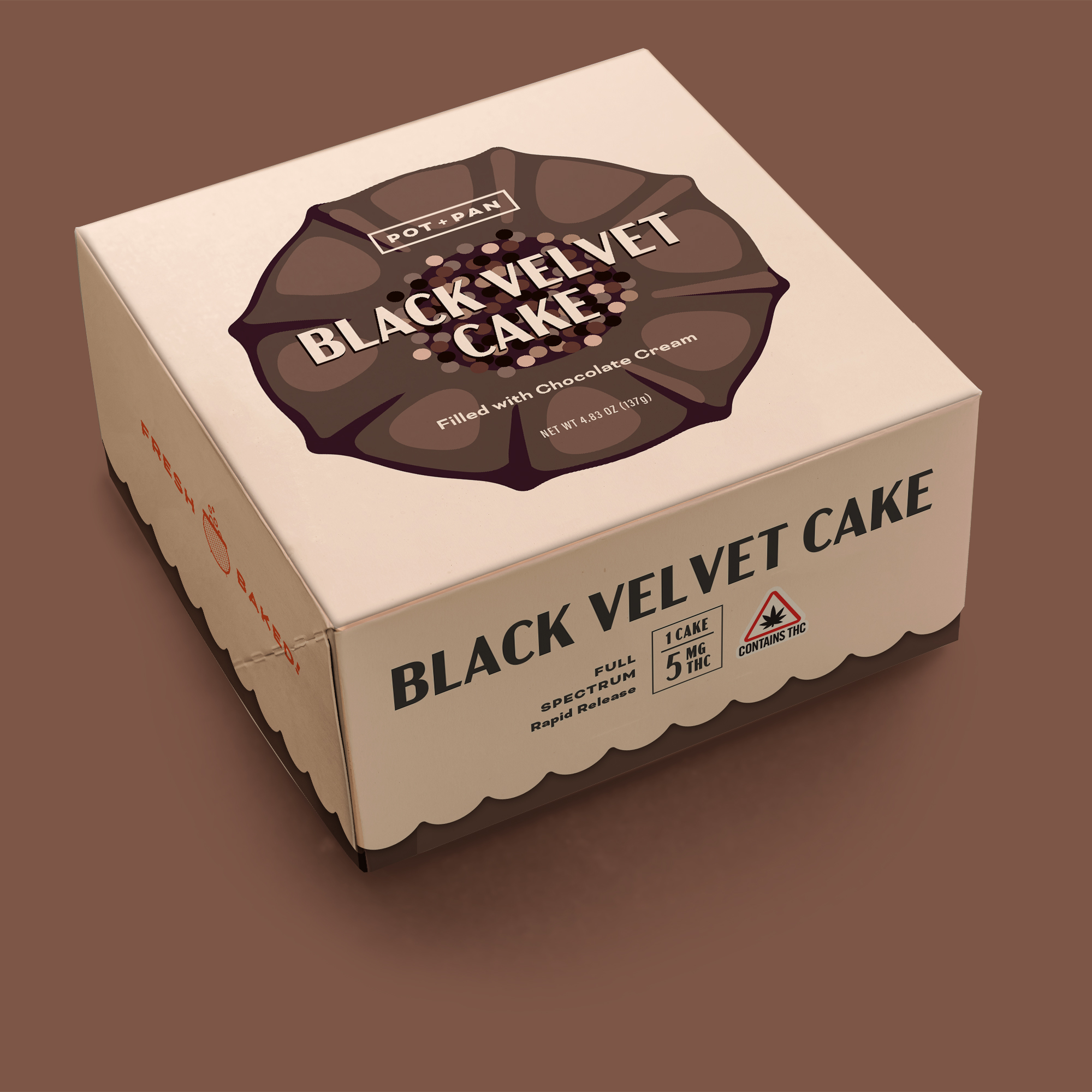 BLACK VELVET CAKE BUNDT | 1PC | 5MG