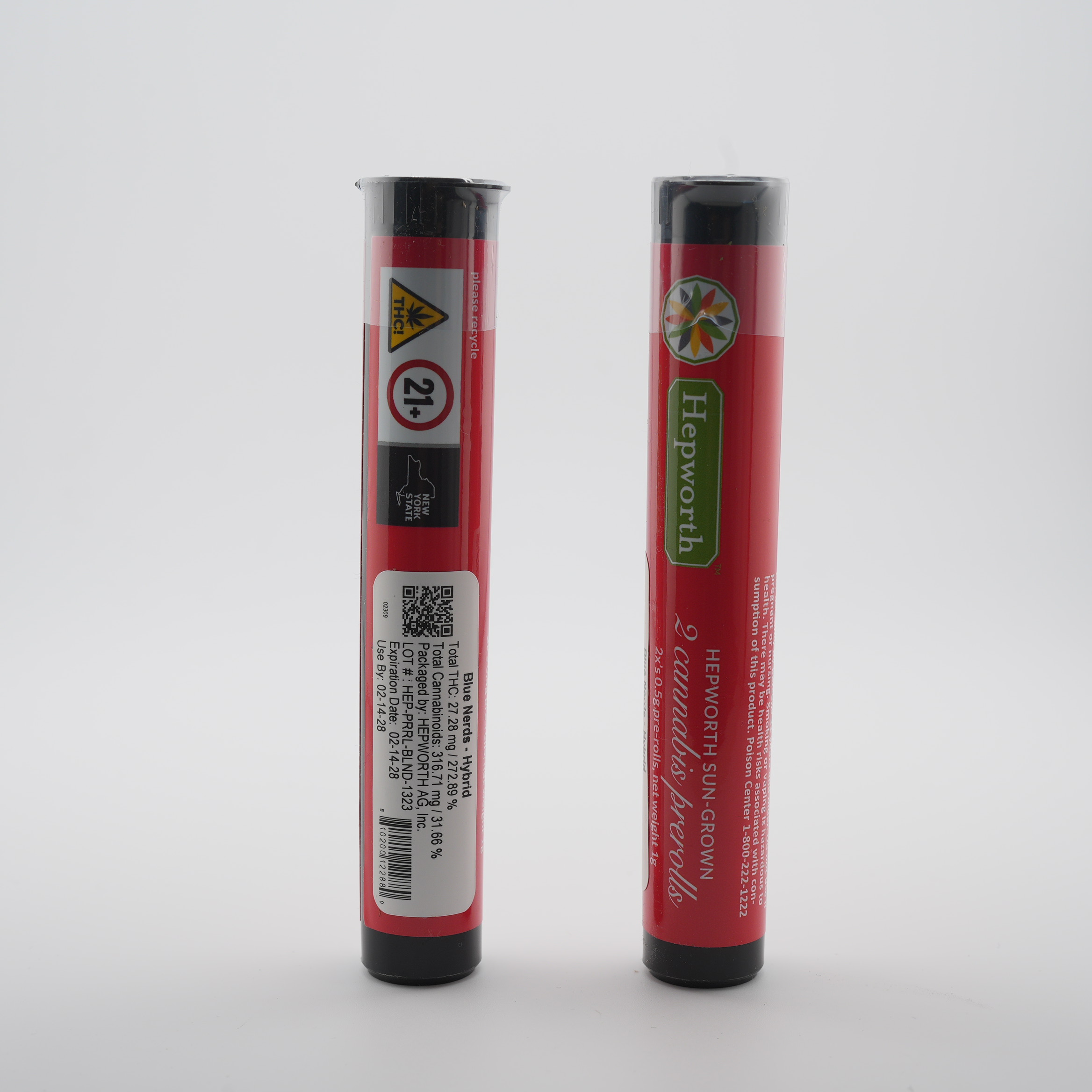 Hepworth Blue Nerds Pre-Roll 2pk 1g