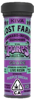 Grape X Purple Dream [H] - 100MG Live Resin Gummies 10PK