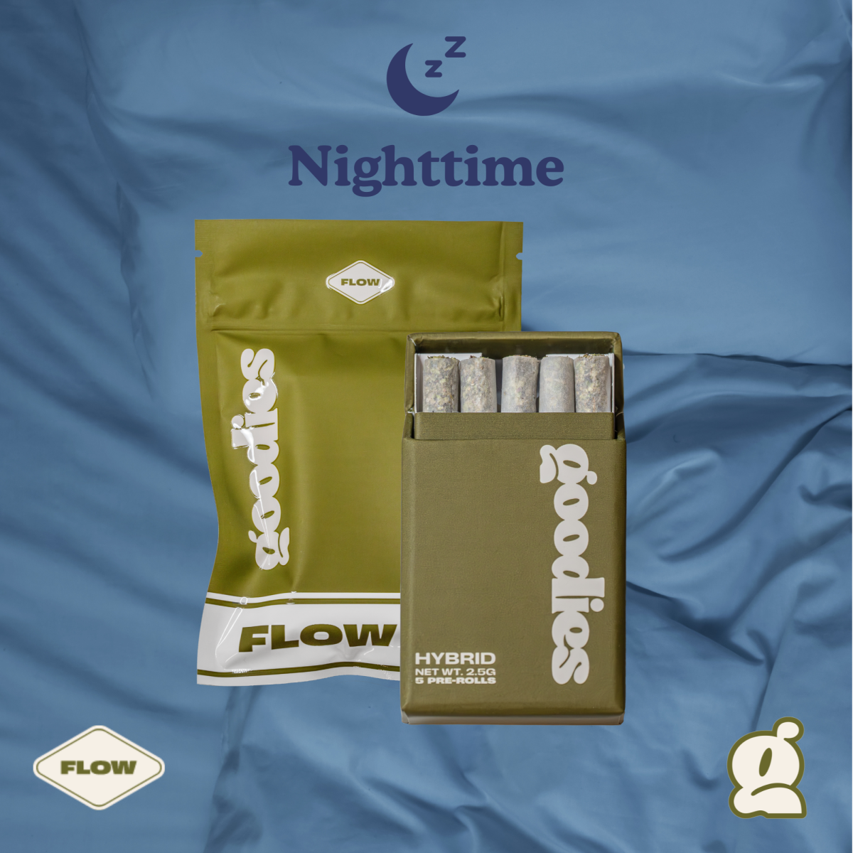 Goodies l Flow Nighttime Pre Rolls l 5pk l 2.5g