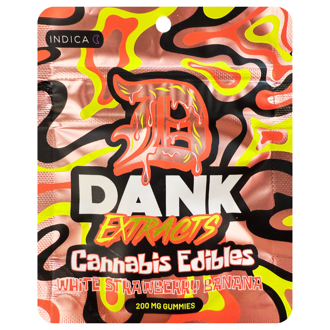 Dank Extracts - 200MG Gummies - Strawnana