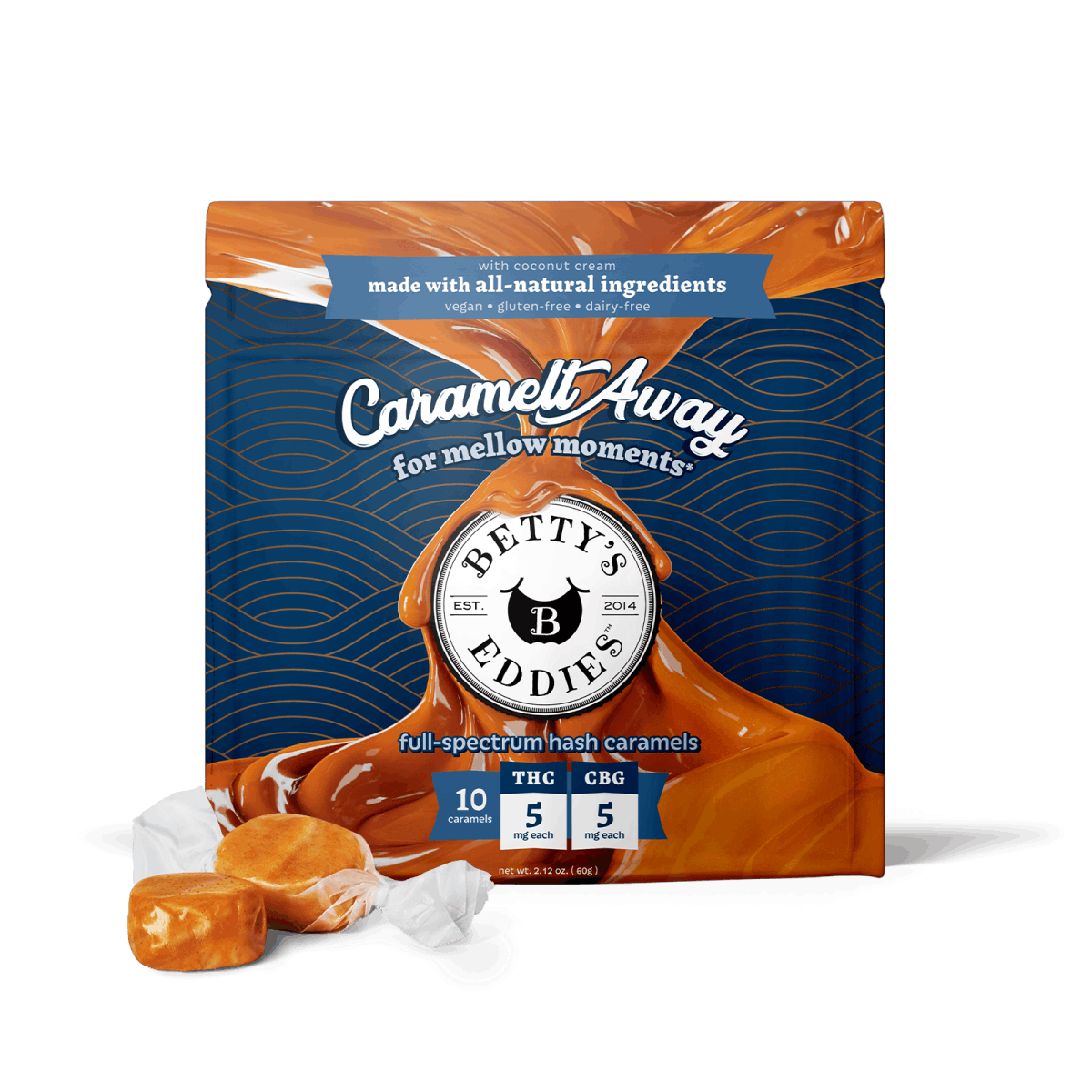 Betty's Eddies | Caramelt Away l 10 Pack | 5mg