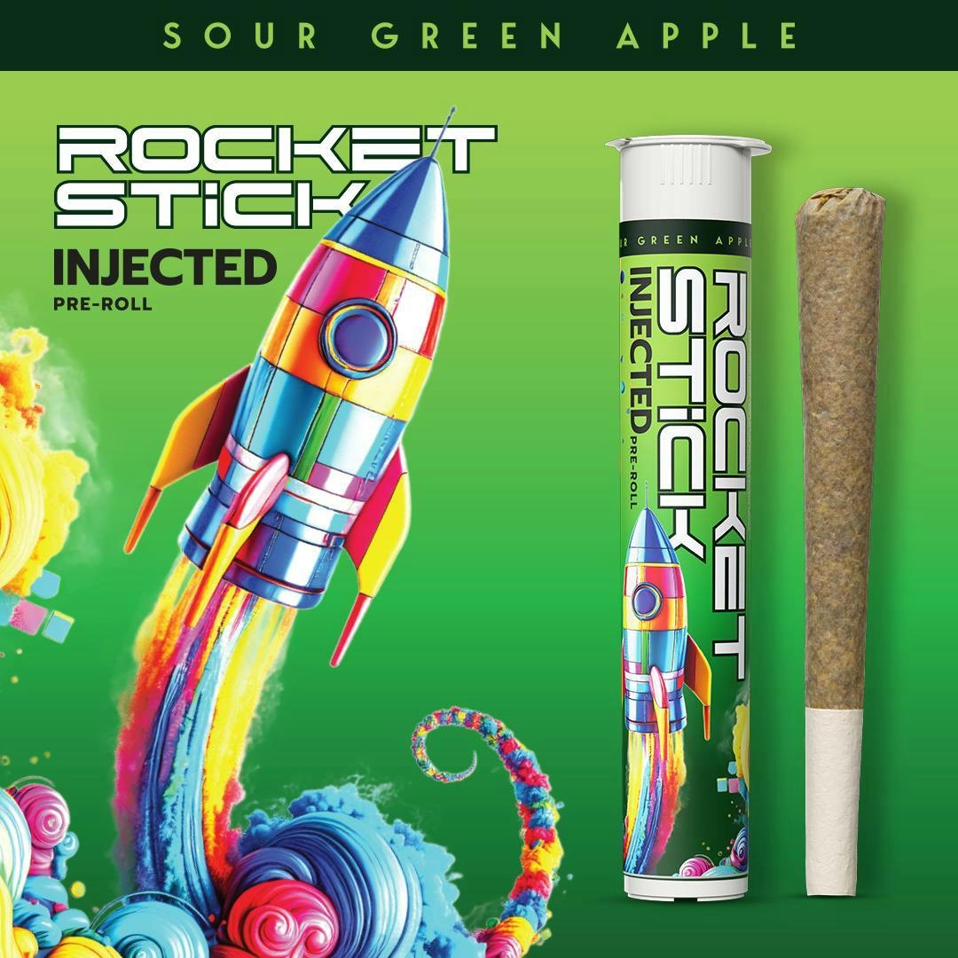 Rocket Stick Infused Pre-Roll | Sour Green Apple
