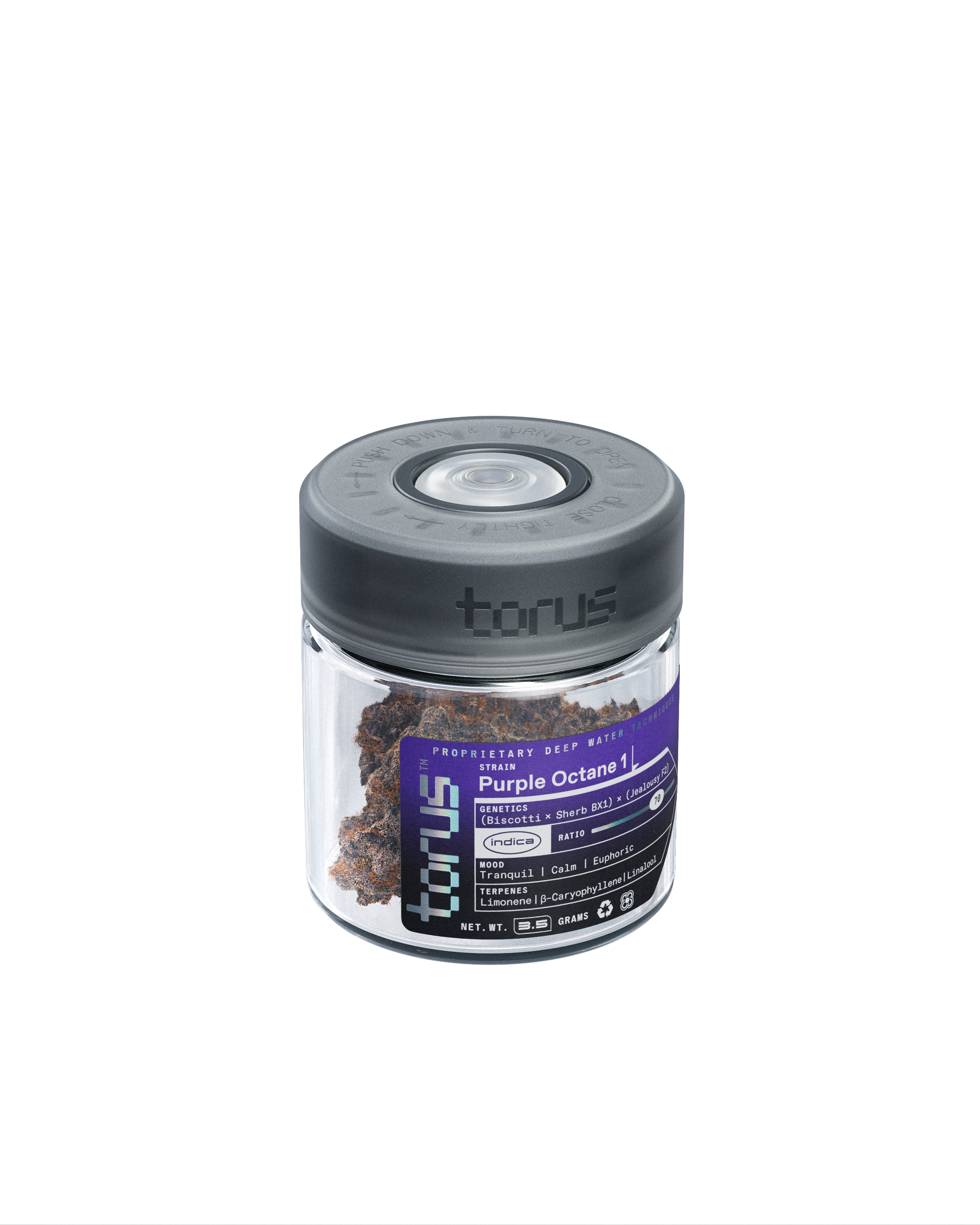 Purple Octane - Torus Flower - 3.5g