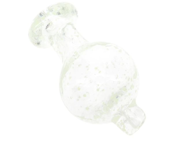 Generic Glass - Glow-in-the-Dark Frit Glass Carb Cap (Clear) product photo