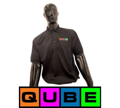 Black Polo Shirt Color Logo
