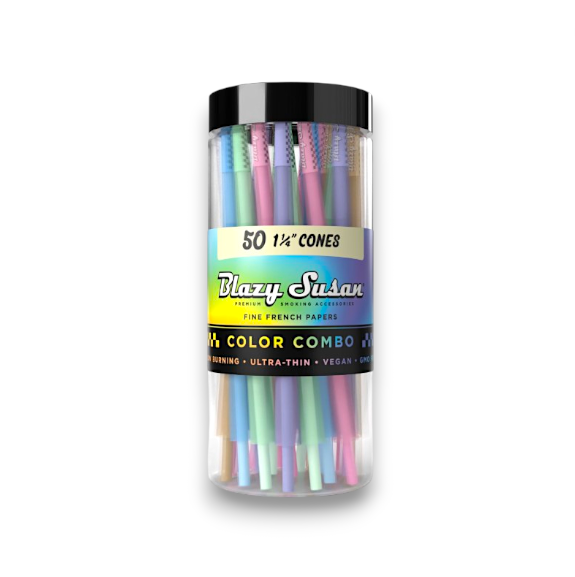 Blazy Susan Rainbow 1-1/4" Cones 50pk