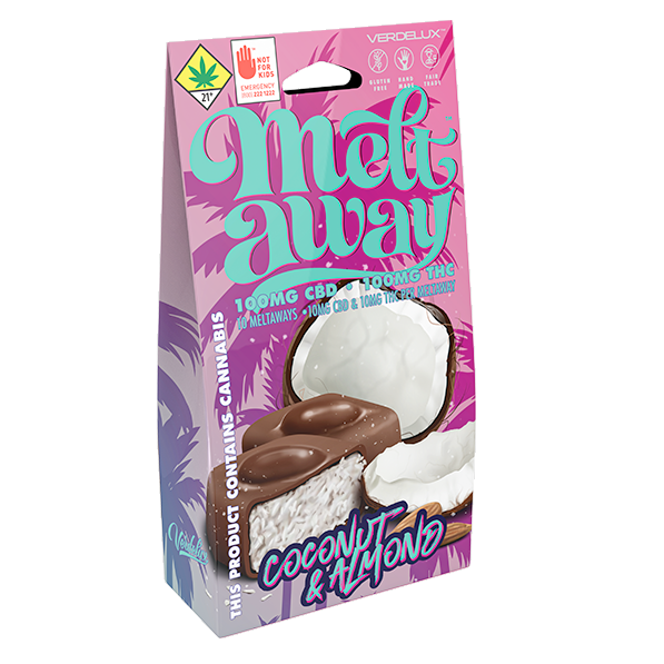 Melt Away Coconut & Almond Meltaway Truffle 1:1 CBD Single Sativa
