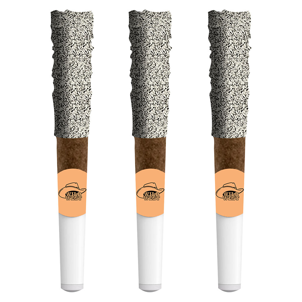 Wild West - 60+ Peach Pony Diamond Dipped Blunts - 3x0.5g