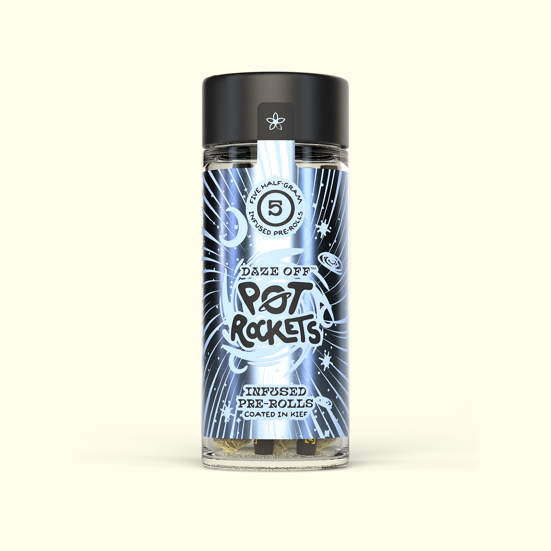 Daze Off Pot Rockets Brainteaser .5g Infused Preroll 5pk