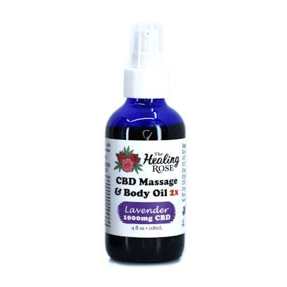 Lavender CBD Massage & Body Oil | 4oz | 1000mg