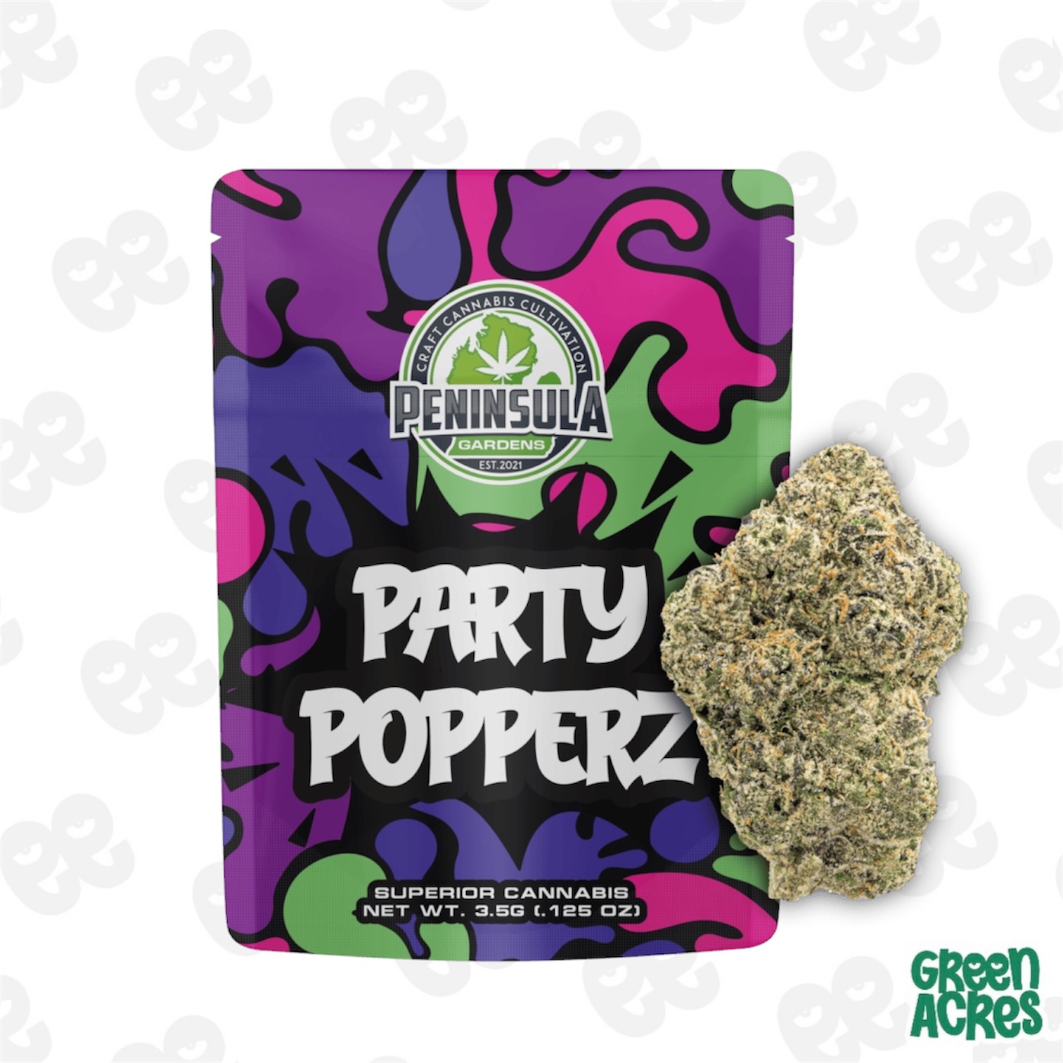 Party Poppers 3.5G Prepackaged Flower