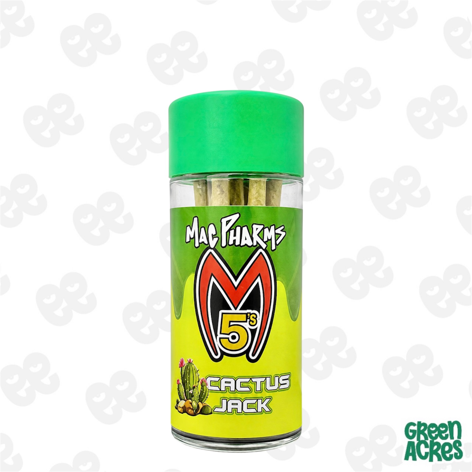 Mac Pharms: Cactus Jack 5 Pack Infused Prerolls (5x0.6g)