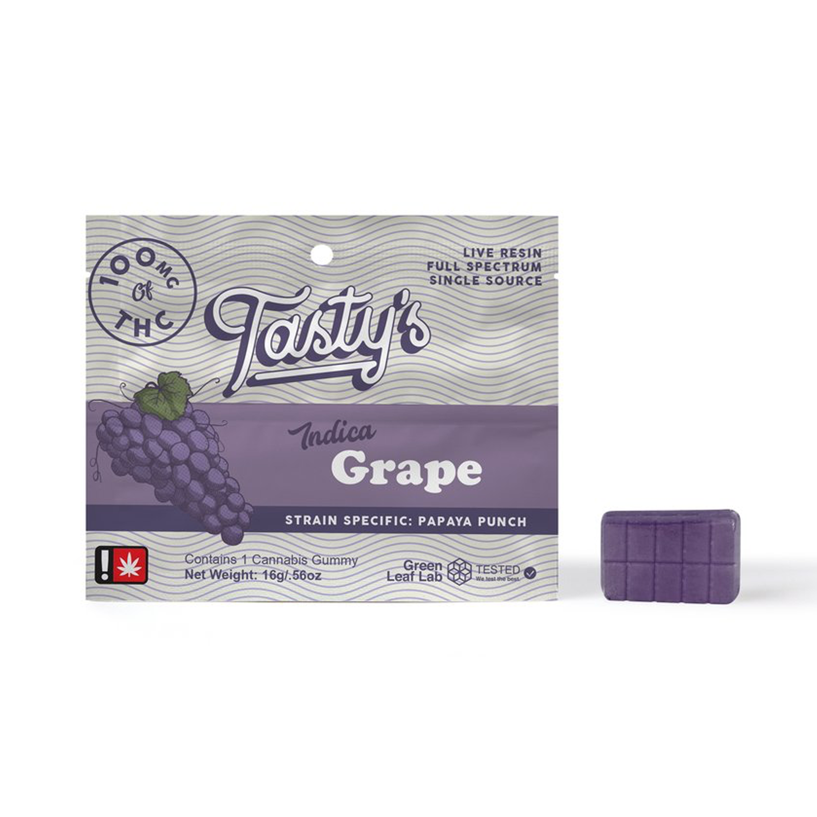 Grape Single Gummy | 100mg
