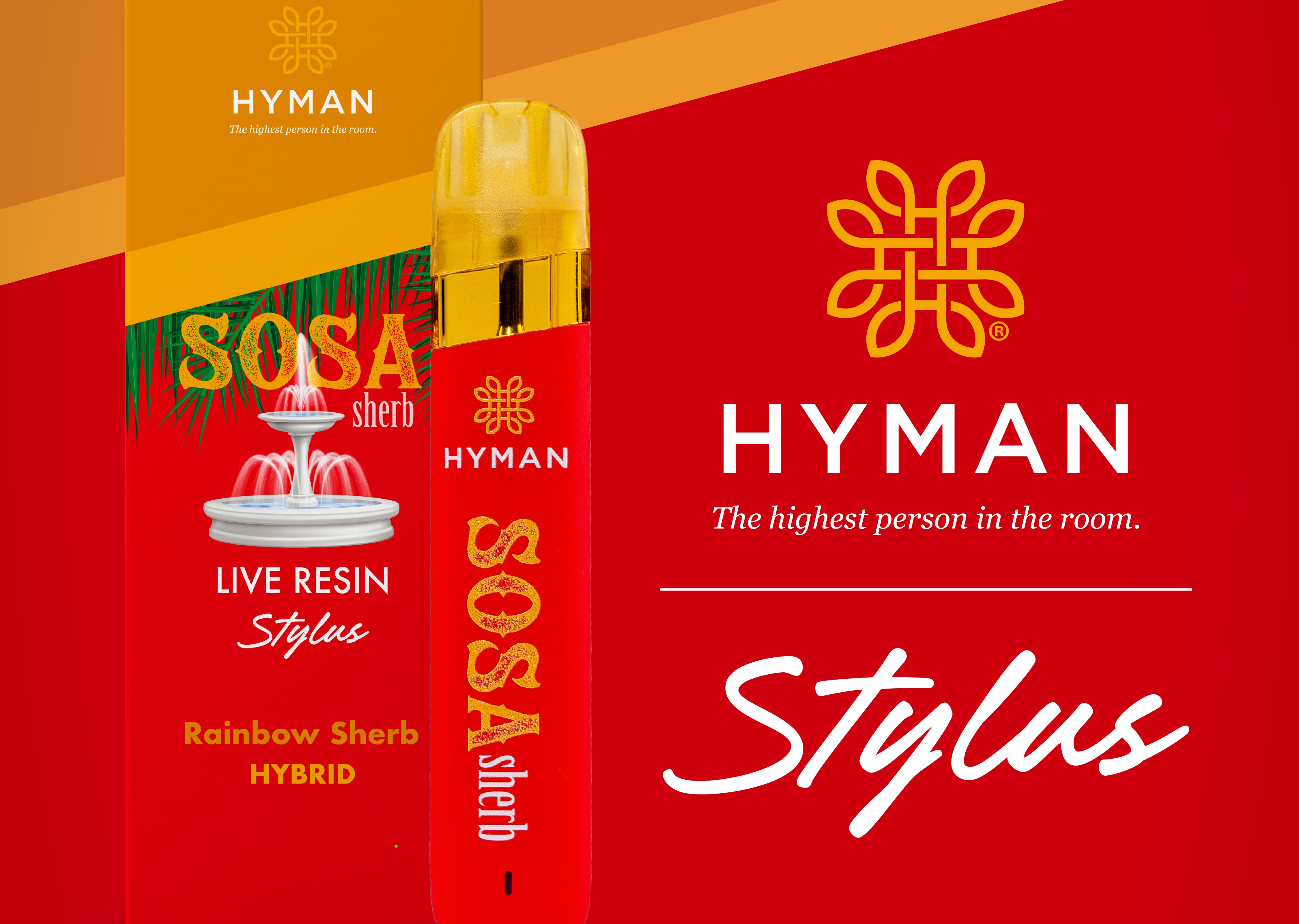 Hyman - Live Resin Stylus - Sosa Sherb