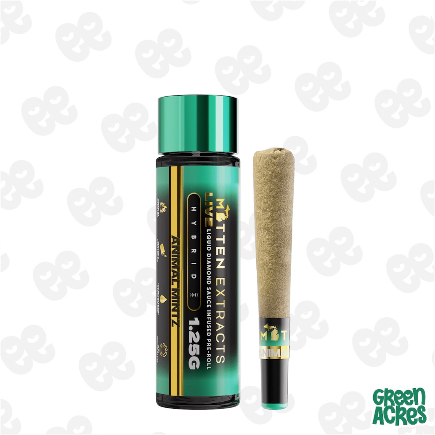 Mitten Extracts: Animal Mintz 1.25G Live Sauce Infused Preroll