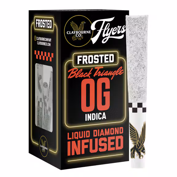 CLAYBOURNE - BLACK TRIANGLE OG - .5G INFUSED PREROLLS - 5PK