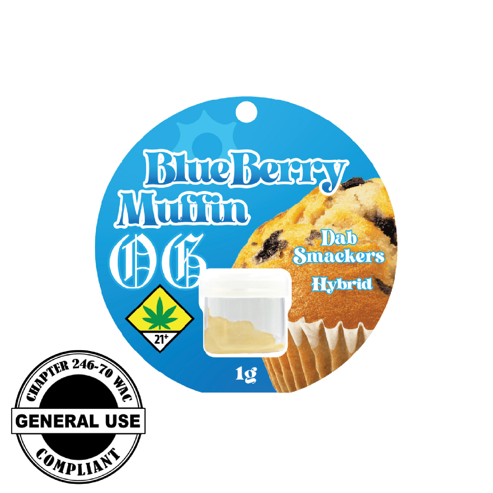 FM Blueberry Muffin OG 1g Badder