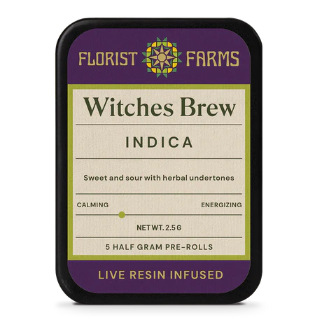 Florist Farms | Witches Brew | Live Resin Infused Pre-Rolls | 5 Pack