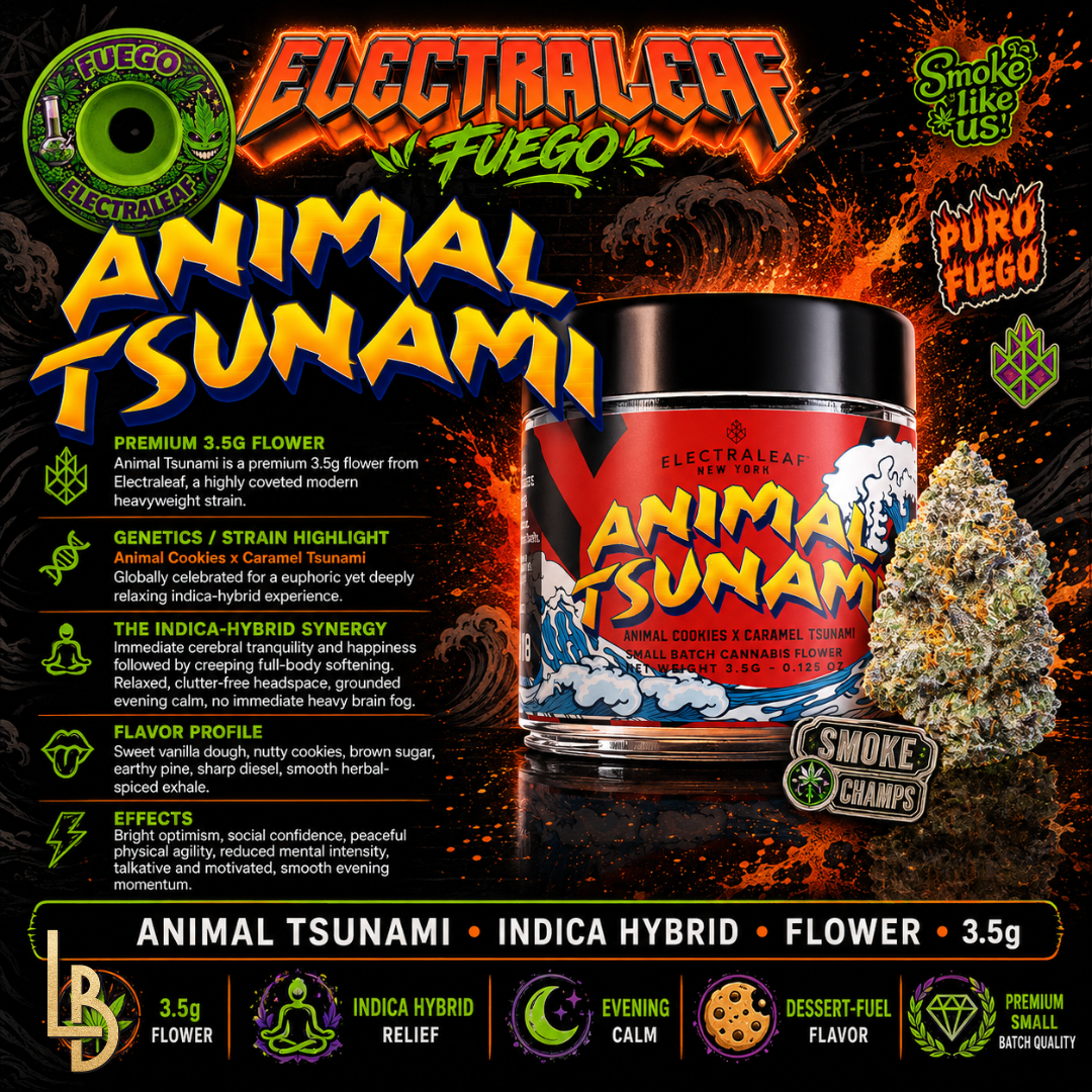 Electraleaf | Animal Tsunami | Indica Hybrid | Flower | 3.5g