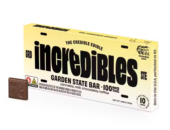 Garden State Toffee Bar | Chocolate  | 10 Pack | 100mg THC