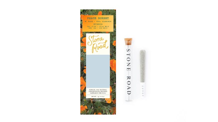 Stone Road | Peach Sorbet | Infused Preroll