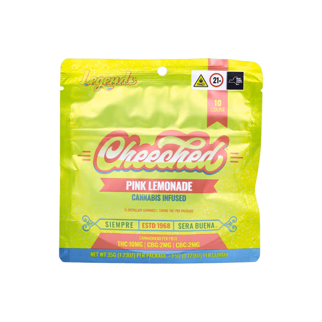 Cheech & Chong Legends Pink Lemonade 10pk 10mg Gummies