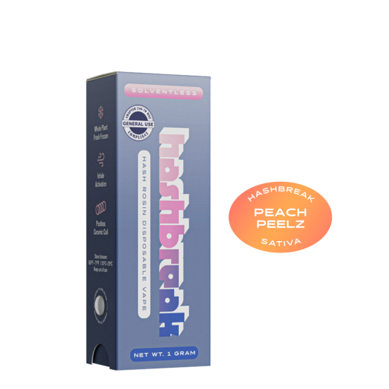 Hashbreak Peach Peelz (Sativa) 1g Rosin Disposable
